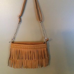 Melle blanco fringed bag